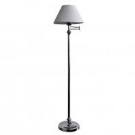Oriel Lighting-SWINGLEY Bright Chrome Traditional Floor Lamp